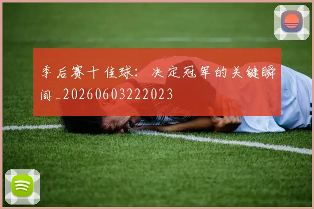 季后赛十佳球:决定冠军的关键瞬间_20260603222023